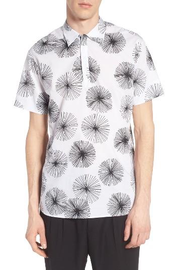 Men's Antony Morato Print Woven Shirt - White