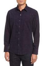 Men's Zachary Prell Byas Check Corduroy Sport Shirt - Blue