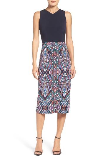 Women's Maggy London Scuba Midi Dress - Purple