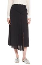 Women's Hinge Asymmetrical Ruffle Skirt - Black