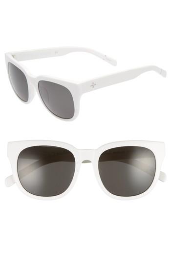 Women's Blanc & Eclare Seoul 55mm Polarized Sunglasses - White