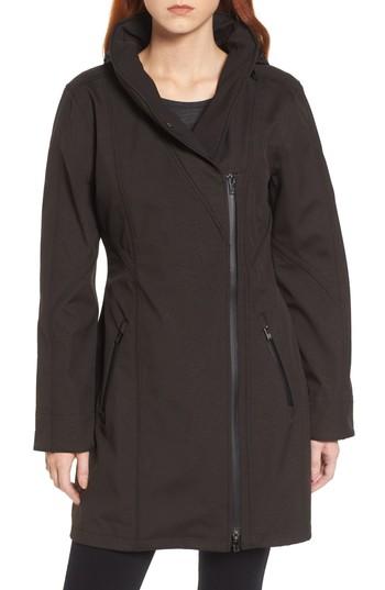 Women's Ilse Jacobsen Hornbaek Soft Shell Raincoat - Black