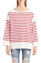 Women's Dolce & Gabbana Lace Stripe Tee