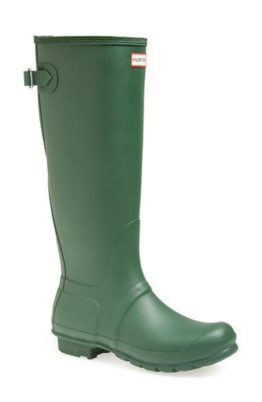 Hunter Adjustable Back Boot (women) Womens Green Matte