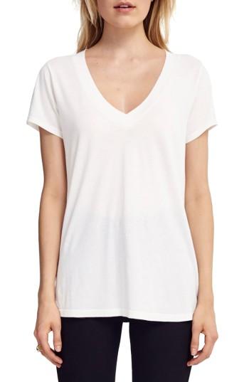 Women's Lamade V-neck Boyfriend Tee - White