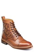 Men's Stacy Adams M2 Laser Cut Boot D - Brown