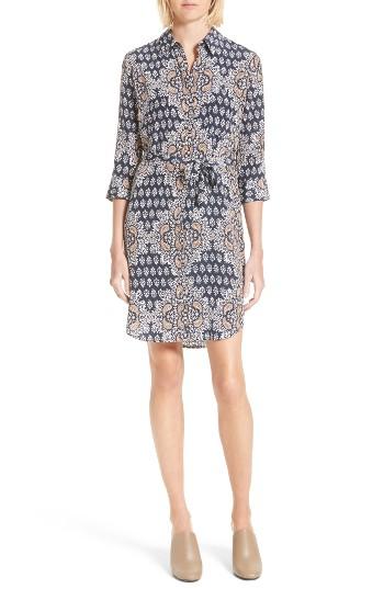 Women's L'agence Lucia Print Shirtdress - Blue