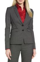 Women's Boss Jelisana Stretch Wool Suit Jacket R - Grey