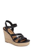 Women's Lucky Brand Latif Espadrille Wedge M - Black