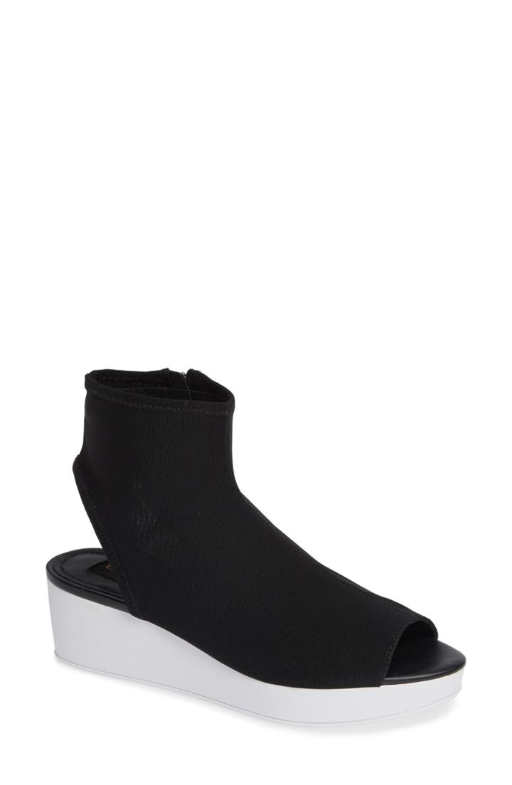 Women's Donna Karan Rivera Mid-wedge Sandal .5 M - Black