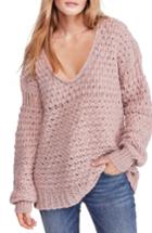 Women's Free People Crashing Waves Pullover - Pink