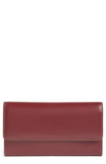 Women's Lodis Audrey - Cami Rfid Leather Clutch Wallet - Red