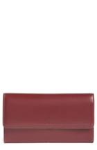 Women's Lodis Audrey - Cami Rfid Leather Clutch Wallet - Red