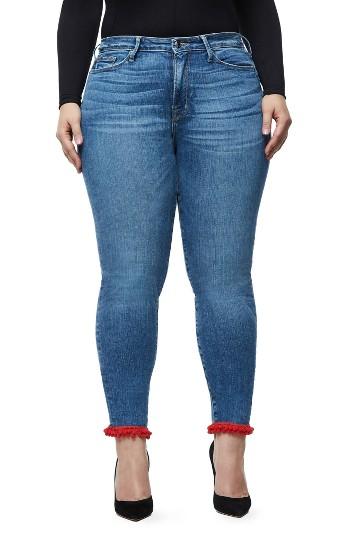 Women's Good American Good Legs High Waist Pom Jeans - Blue