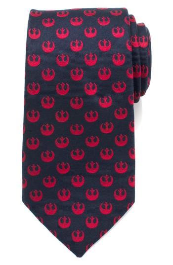 Men's Cufflinks, Inc. Star Wars Rebel Symbol Silk Tie, Size - Red