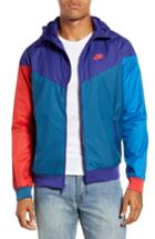 Men's Nike 'windrunner' Colorblock Jacket, Size - Purple