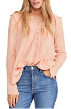 Women's Free People Sand Dune Tunic - Coral