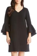 Women's Karen Kane Bell Sleeve Shift Dress - Black