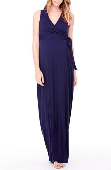 Women's Ingrid & Isabel Wrap Maternity Maxi Dress - Blue