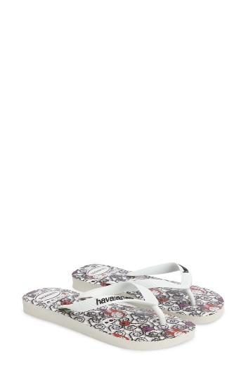 Women's Havaianas Top Millennial Disney Thematic Flip Flop /40 Br - White