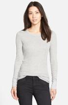 Women's Treasure & Bond Long Sleeve Rib Tee - Grey