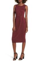 Women's Bp. Gathered Waist Midi Dress, Size - Burgundy