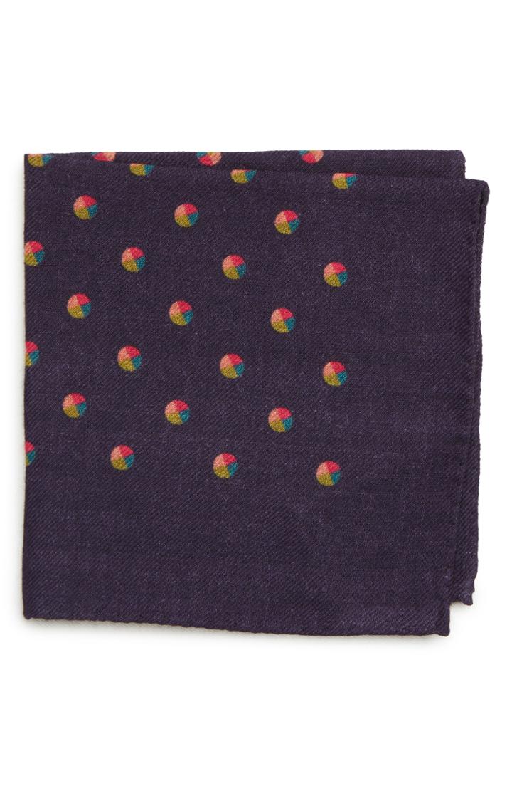 Men's Bonobos Dot Wool Pocket Square