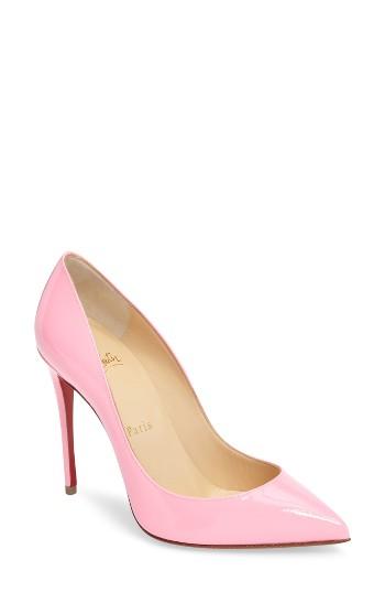 Women's Christian Louboutin 'pigalle Follies' Pointy Toe Pump .5us / 35.5eu - Pink