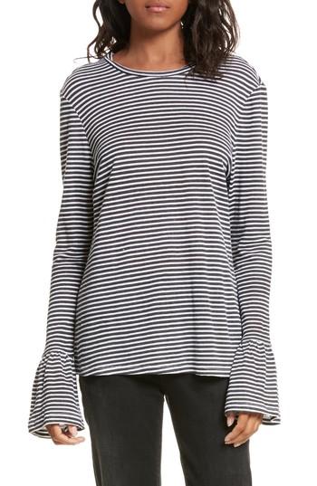 Women's Frame Ruffle Cuff Linen Top
