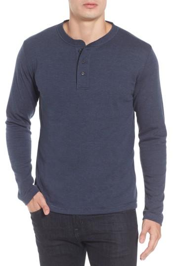 Men's Billy Reid Cullman Henley - Blue