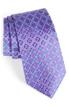 Men's Nordstrom Saranac Circles Silk Tie, Size - Purple