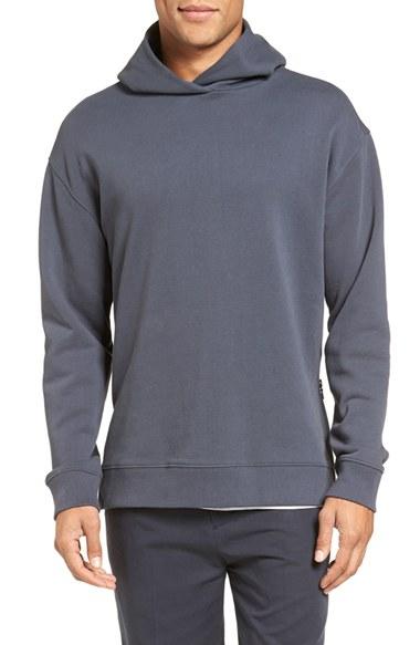 Men's Vince Side Zip Pullover Hoodie - Grey