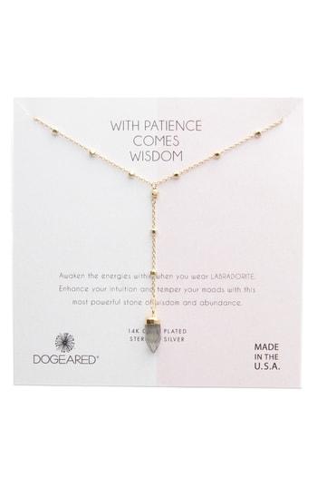 Women's Dogeared Patience Wisdom Labradorite Necklace