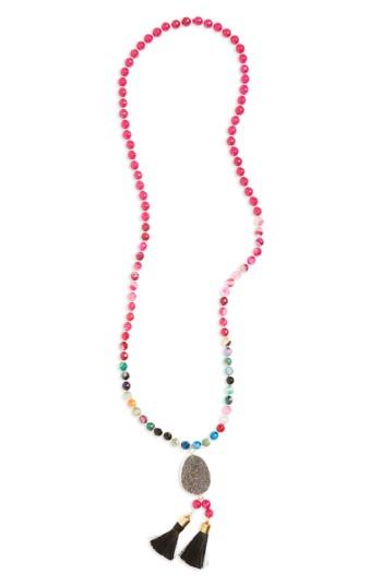Women's Panacea Drusy Tassel Pendant Necklace
