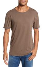 Men's Ag Ramsey Shredded Hem T-shirt - Brown