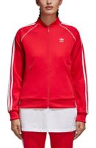 Women's Adidas Sst Track Jacket - Red