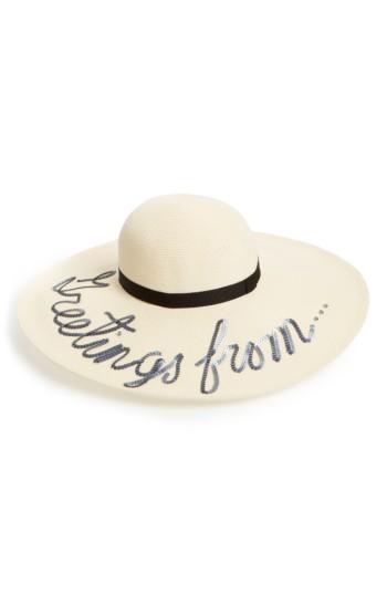 Women's Eugenia Kim Greetings From Hat - Ivory
