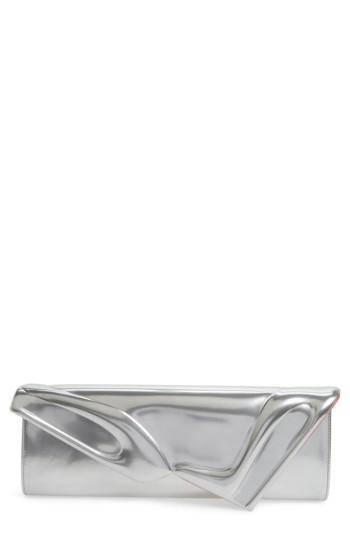Christian Louboutin So Kate Metallic Leather Clutch -