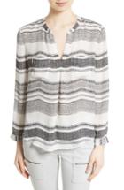 Women's Joie Obeline Stripe Silk Blouse