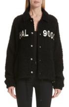 Women's Harris Wharf London Herringbone Wool Coat Us / 42 It - Blue