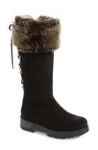 Women's Bos. & Co. Graham Waterproof Winter Boot With Faux Fur Cuff -8.5us / 39eu - Black