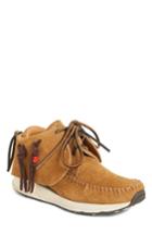 Women's Wmv Visvim Fbt Suede Moccasin Sneaker M - Beige