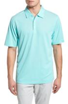 Men's Cutter & Buck 'blaine Oxford' Moisture Wicking Dry Tec Polo - Green