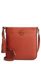 Tory Burch Mcgraw Leather Crossbody Tote - Brown