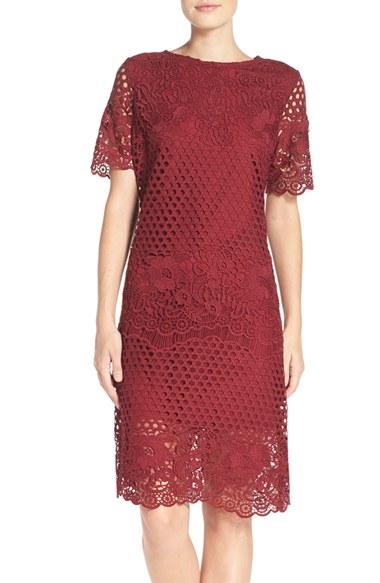 Women's Julia Jordan Lace Sheath Dress
