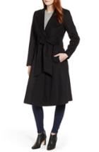 Women's Sam Edelman Wool Blend Trench Coat - Black