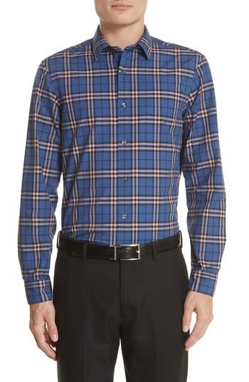 Men's Burberry Alexander Check Sport Shirt - Green