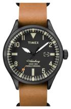 Men's Timex 'waterbury' Leather Strap Watch, 40mm