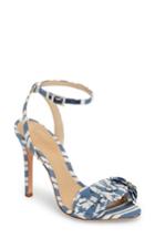 Women's Schutz Aida Flower Applique Sandal .5 M - Blue