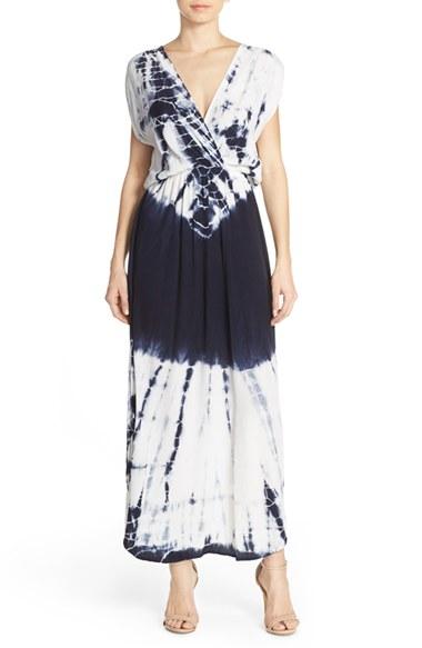 Women's Fraiche By J Tie Dye Crepe Maxi Dress